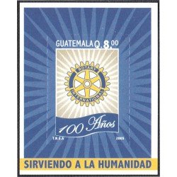 Guatemala HB 37 2005 100 Años Años Rotary International MNH Guatemala HB 37 2005 100 Años Años Rotary International MNH