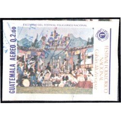 Guatemala SH 27 1988 Festival Folclórico Nacional en Coban usados Guatemala SH 27 1988 Festival Folclórico Nacional en Coban usados