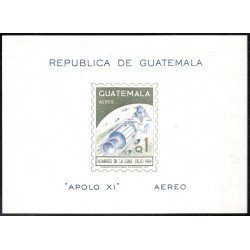 Guatemala HB 10 1969 Hombres a la Luna Apolo XI MNH Guatemala HB 10 1969 Hombres a la Luna Apolo XI MNH
