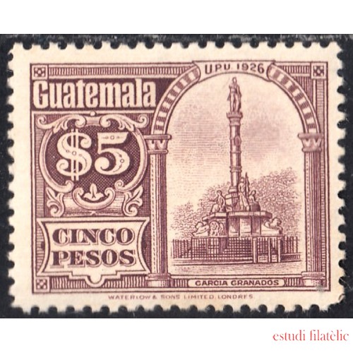Guatemala 225 1926 Unión Postal Universal Monumento Colón MH