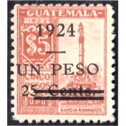 Guatemala 215 1924 Unión Postal Universal Monumento Colón MH