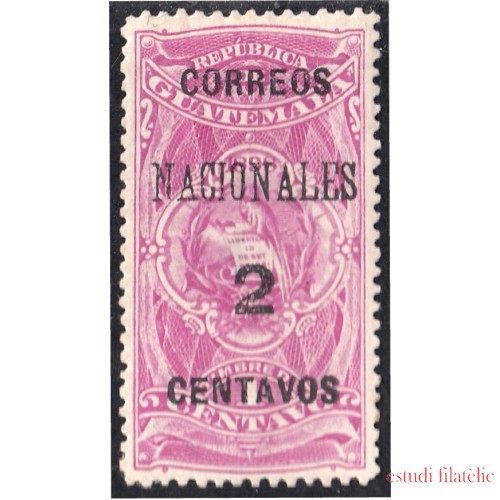 Guatemala 94 1898 Timbre Fiscal Correos Nacionales MH