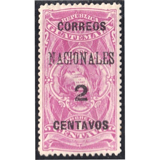 Guatemala 94 1898 Timbre Fiscal Correos Nacionales MH Guatemala 94 1898 Timbre Fiscal Correos Nacionales MH