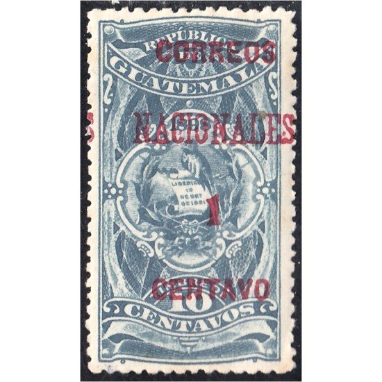 Guatemala 93 1898 Timbre Fiscal Correos Nacionales MH Guatemala 93 1898 Timbre Fiscal Correos Nacionales MH