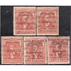 Guatemala 27/31 1886 Efigie José M. Reina Barrios MH Guatemala 27/31 1886 Efigie José M. Reina Barrios MH
