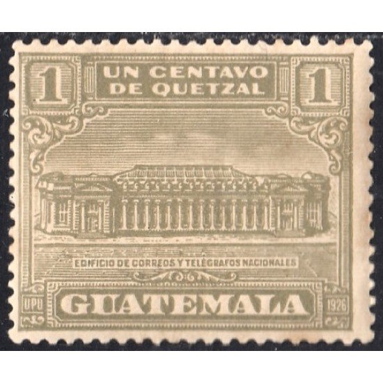 Guatemala 227 1927 Edificio de Correos y telégrafos nacionales MNH Guatemala 227 1927 Edificio de Correos y telégrafos nacionales MNH
