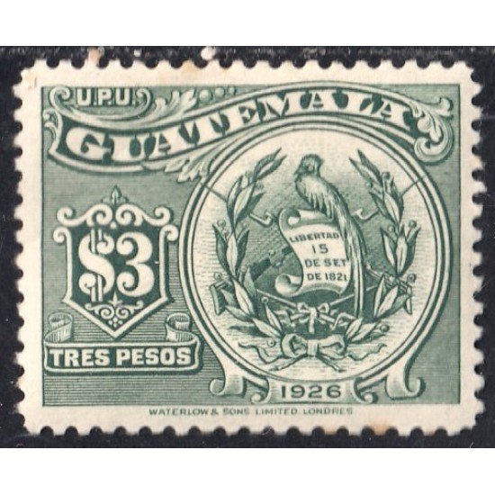 Guatemala 224 1926 Unión Postal Universal Pájaro Bird MNH Guatemala 224 1926 Unión Postal Universal Pájaro Bird MNH