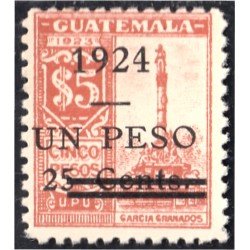 Guatemala 215 1924 Unión Postal Universal Monumento Colón MNH Guatemala 215 1924 Unión Postal Universal Monumento Colón MNH