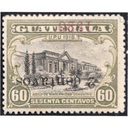 Guatemala 168a 1920 Asilo Materno MNH sobrecarga invertida Guatemala 168a 1920 Asilo Materno MNH sobrecarga invertida