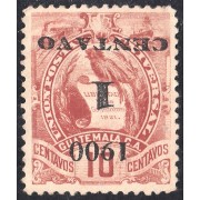 Guatemala 104a 1899/00 Emblema Nacional MNH sb invertida