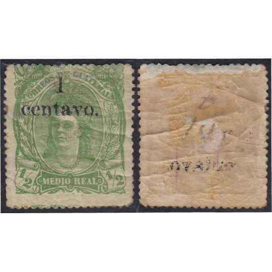 Guatemala 16a 1878 Cabeza india MH Guatemala 16a 1878 Cabeza india MH