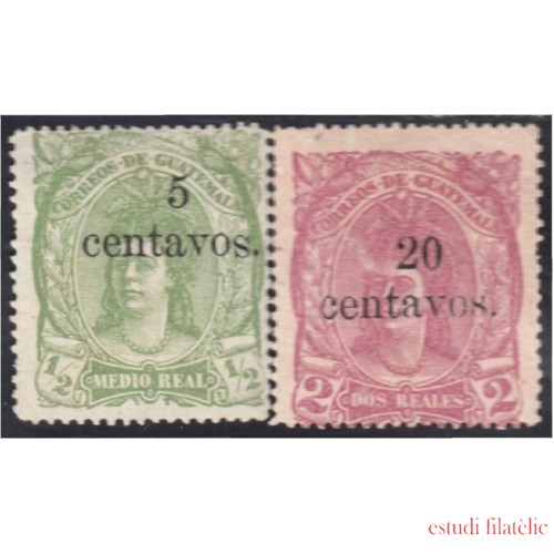 Guatemala 16/17 1878 Cabeza india MNH