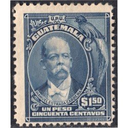 Guatemala 161 1918 Manuel Estrada Cabrera sin goma Guatemala 161 1918 Manuel Estrada Cabrera sin goma