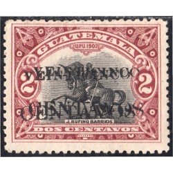 Guatemala 159 1916/19 José M. Reina Barrios sin goma sb doble Guatemala 159 1916/19 José M. Reina Barrios sin goma sb doble