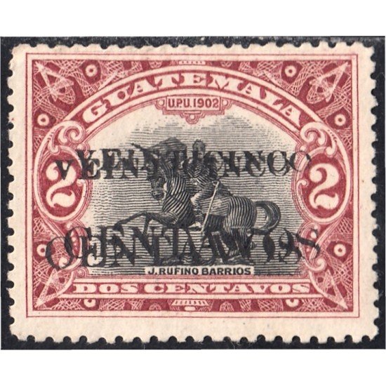 Guatemala 159 1916/19 José M. Reina Barrios sin goma sb doble Guatemala 159 1916/19 José M. Reina Barrios sin goma sb doble