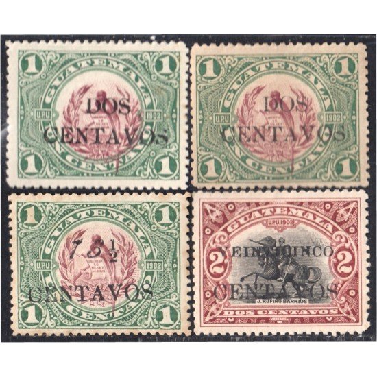 Guatemala 156/59 1916/19 Emblema Nacional sin goma Guatemala 156/59 1916/19 Emblema Nacional sin goma