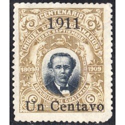 Guatemala 149 1911 Miguel García Granados sin goma Guatemala 149 1911 Miguel García Granados sin goma