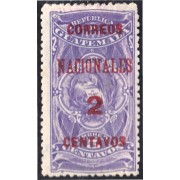 Guatemala 95 1898 Timbre Fiscal Correos Nacionales sin goma
