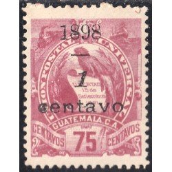 Guatemala 83 1898 Emblema Nacional sin goma Guatemala 83 1898 Emblema Nacional sin goma