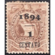 Guatemala 52 1894 Emblema Nacional sin goma