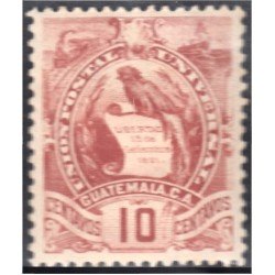 Guatemala 49 1886/95 Emblema Nacional sin goma Guatemala 49 1886/95 Emblema Nacional sin goma