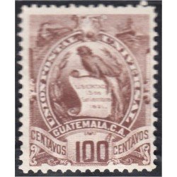 Guatemala 40 1886 Emblema Nacional sin goma Guatemala 40 1886 Emblema Nacional sin goma