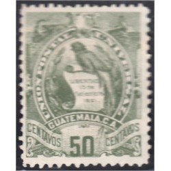 Guatemala 38 1886 Emblema Nacional sin goma Guatemala 38 1886 Emblema Nacional sin goma