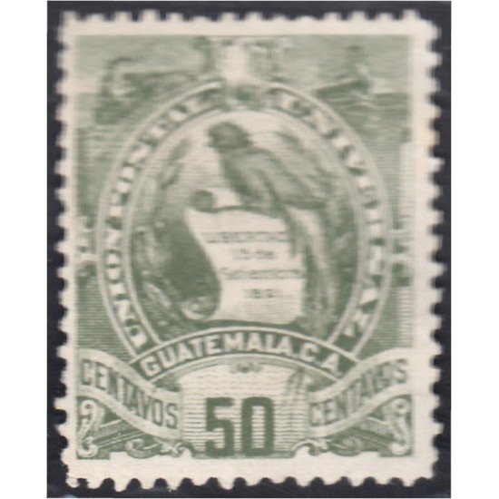 Guatemala 38 1886 Emblema Nacional sin goma Guatemala 38 1886 Emblema Nacional sin goma