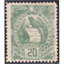Guatemala 36 1886 Emblema Nacional sin goma Guatemala 36 1886 Emblema Nacional sin goma