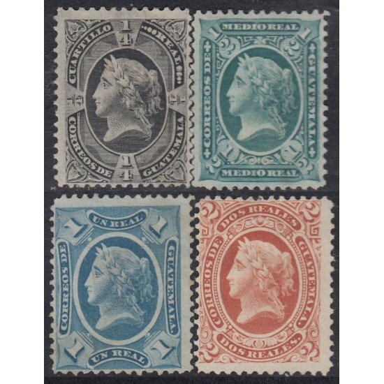 Guatemala 7/10 1875 Figura alegórica de la libertad MH Guatemala 7/10 1875 Figura alegórica de la libertad MH