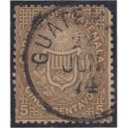 Guatemala 2 1871 Escudos Shields usado