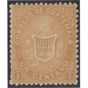 Guatemala 1 1871 Escudos Shields MH