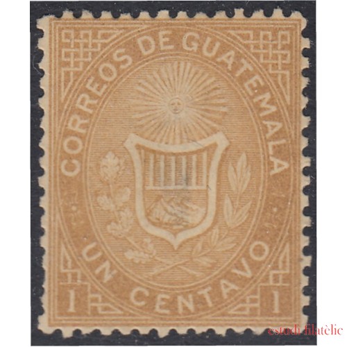 Guatemala 1 1871 Escudos Shields MH