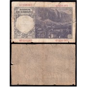 España Billete 25 Pesetas 1946 Flórez Estrada Error Impresión
