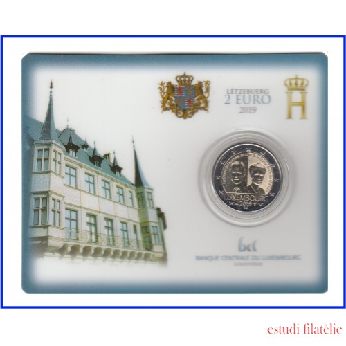 Luxemburgo 2019 Cartera Oficial Coin Card Moneda 2 € conm Duquesa Carlota 