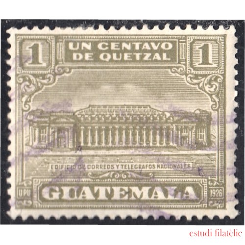 Guatemala 227 1927 Edificio de Correos y telégrafos nacionales usados