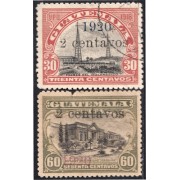 Guatemala 167/68 1920 Torres del inalámbrico Asilo Materno usados