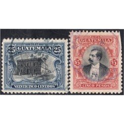 Guatemala 145/46 1911/12 Dirección General de Correos M. Estrada Cabrera usados Guatemala 145/46 1911/12 Dirección General de Correos M. Estrada Cabrera usados