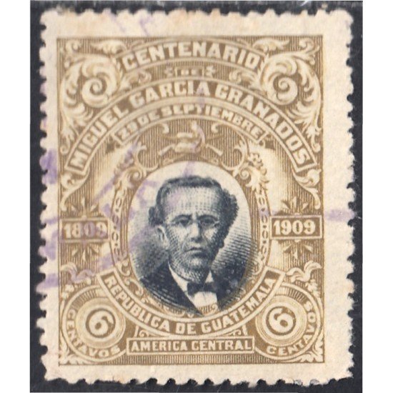 Guatemala 144 1910 Miguel García Granados usados Guatemala 144 1910 Miguel García Granados usados