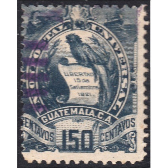 Guatemala 41 1886 Emblema Nacional usados Guatemala 41 1886 Emblema Nacional usados