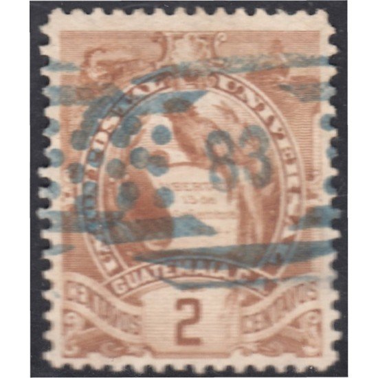 Guatemala 33 1886 Emblema Nacional usados Guatemala 33 1886 Emblema Nacional usados