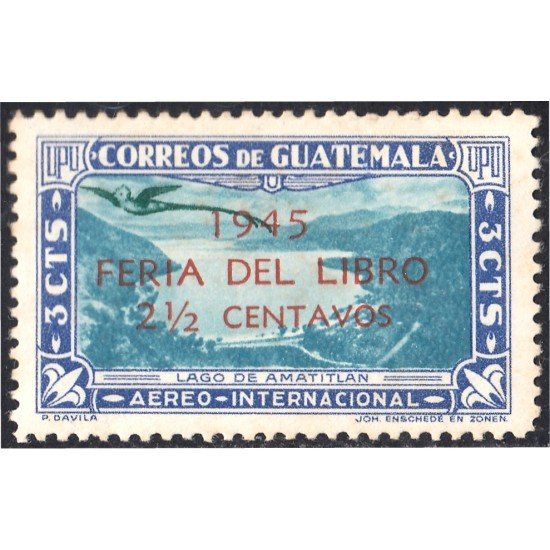 Guatemala A- 140 1945 Lago de Amatitlan MNH Guatemala A- 140 1945 Lago de Amatitlan MNH