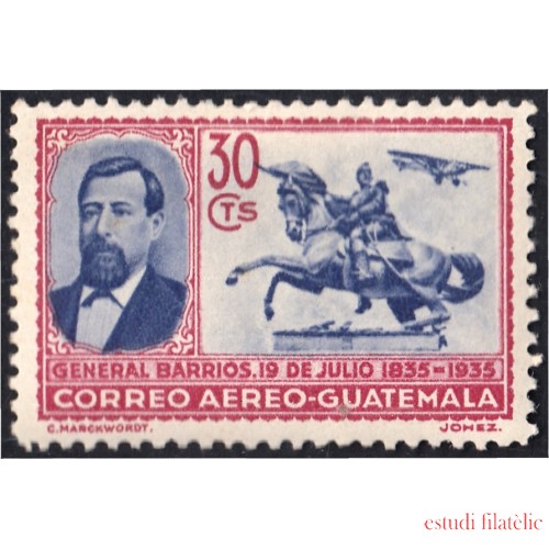 Guatemala A- 29 1935 Gral. Justo Rufino Barrios MNH