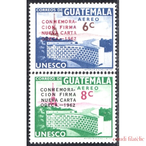 Guatemala A- 284/85 1963 Palacio de la UNESCO MNH