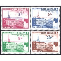 Guatemala A- 262/65 1960 Palacio de la UNESCO MNH Guatemala A- 262/65 1960 Palacio de la UNESCO MNH
