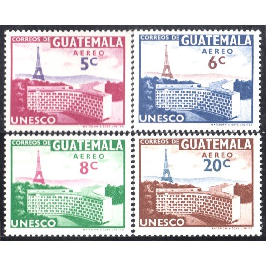 Guatemala A- 262/65 1960 Palacio de la UNESCO MNH