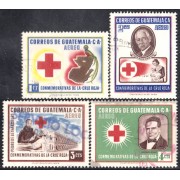 Guatemala A- 230/33 1958 Conmemorativas Cruz Roja MNH