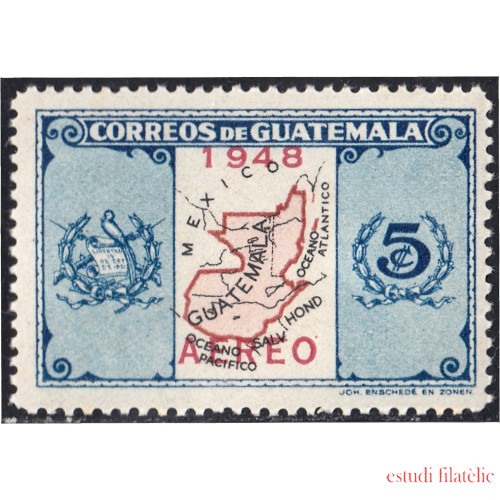 Guatemala 159 1948 Carta modificada de Guatemala MNH