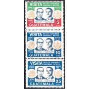 Guatemala A- 427/29 1968 Visita del Presidente de México MNH