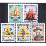 Guatemala A- 391/95 1968 Baden Powell Homenaje al Escultismo Nacional MNH